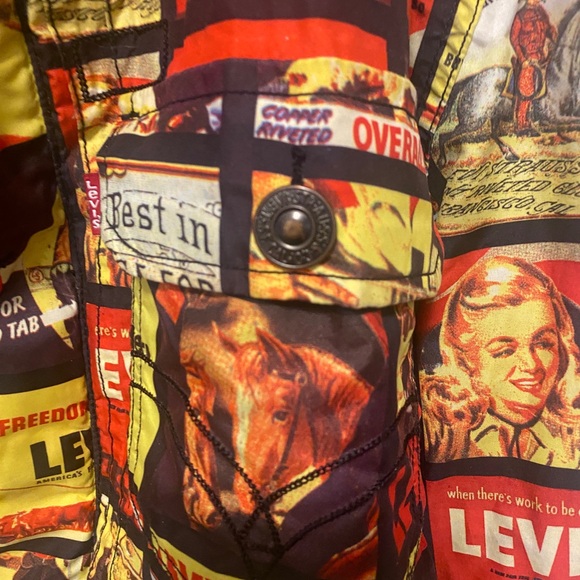 686 x Levis Cowboy Comic Strip Print Jacket - Picture 4 of 5